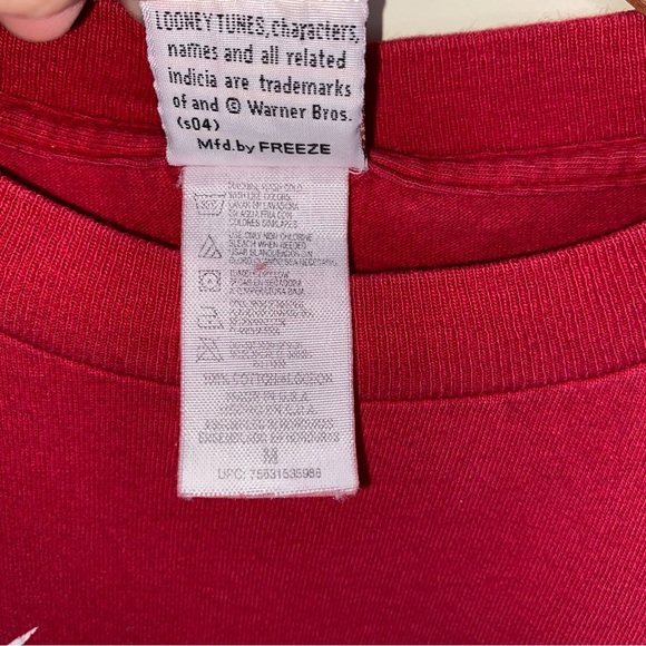 Vintage Looney Tunes Medium Red Tweety Bird Tee I Might Be Wrong But I Doubt It - Picture 8 of 9